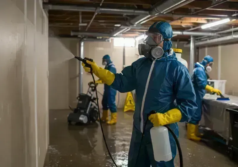 Basement Sanitization and Antimicrobial Treatment process in McHenry County, IL